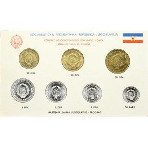 Yugoslavia 50 Para - 50 Dinara 1953-1955 Set Lot of 7 Coins