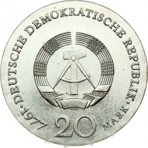Germany GDR 20 Mark 1977 A Carl Friedrich Gauss
