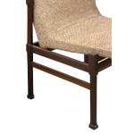 Pair of Vintage Scandinavian Chairs, Original upholstery. Teak and Fabric.
