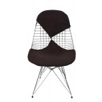 Set of four chairs DKR/2, Chairs p roduced for Herman Miller realized in  Chromedsteel, fabric upholstered padding.