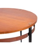 Coffee Table, coffe table in wood, metal and brass with a refined design