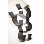 Bookworm Bookshelf, Pvc bookcase with fixed panels designed by Arad for Kartell.
