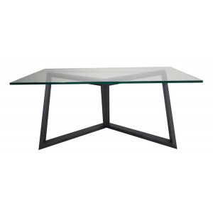 Table, Iron table with glass top by Nato Frascà. The work is archived in the artist's archive.