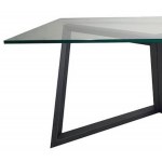 Table, Iron table with glass top by Nato Frascà. The work is archived in the artist's archive.