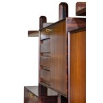 Self Standing Bookshelf, Elegant wooden bookcase made by Vittorio Dassi in the 1970s.