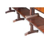 Self Standing Bookshelf, Elegant wooden bookcase made by Vittorio Dassi in the 1970s.