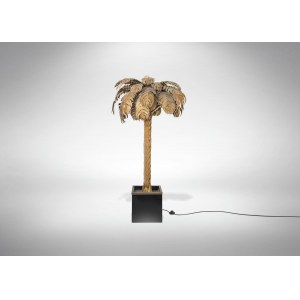 Vintage palm tree floor lamp, Vintage palm tree floor lamp designed by Maison Jansen.