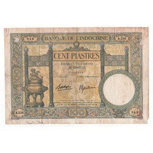 French Indochina 5 Piastres 1936 - 1939 (ND)