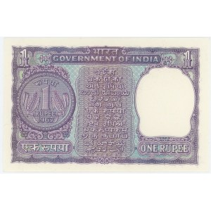 India 1 Rupee 1967