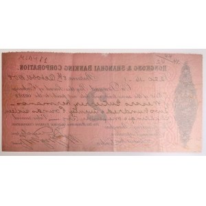 Indonesia Hongkong & Shanghai Banking Corporation Bill of Exchange for £272.11.11 Batavia 1908