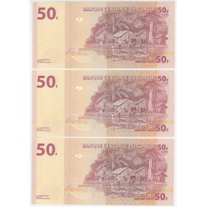 Congo 3 x 50 Francs 2007