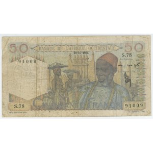 French West Africa 50 Francs 1954