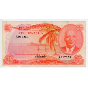 Malawi 5 Kwacha 1964 - 1973 (ND)