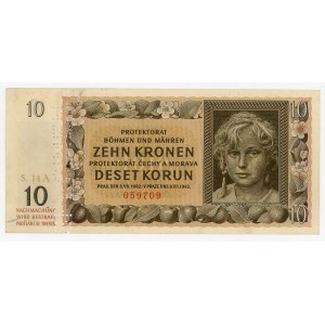 Bohemia & Moravia 10 Korun 1942 Specimen