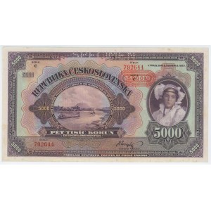 Bohemia & Moravia 5000 Korun 1943 Specimen
