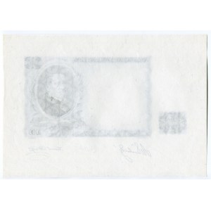 Czechoslovakia 1000 Korun 1934 Back Progress Proof