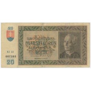 Slovakia 20 Korun 1939