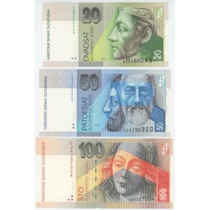 Slovakia 20- 50 - 100 Korun 1993