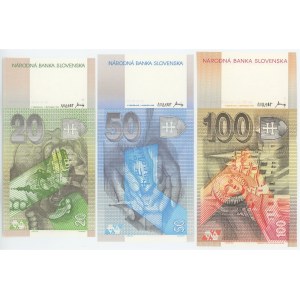 Slovakia 20- 50 - 100 Korun 1993