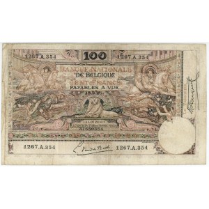 Belgium 100 Francs 1920