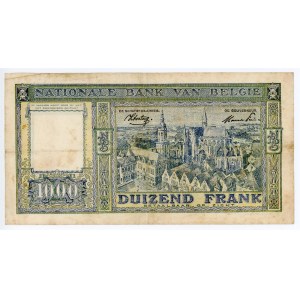 Belgium 1000 Francs 1944