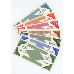 Great Britain Complete of 7 Test Notes 1970 - 2000 With Color Proof