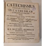 CATECHISMUS CHRISTIANO-CATHOLICUS IN CATHEDRAM CONCIONA TORIAM Elevatus PER DOMINICAS ET FESTA TOTIUS ANNI praedieans, &amp; docens CREDERE, OPERARI, SALVARI...1748