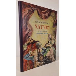 KRASICKI Ignacy - SATYRY Ilustracje SZANCER, Wyd.1952