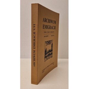 ARCHIWUM EMIGRACJI STUDIA SZKICE DOKUMENTY