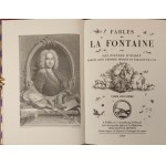 [LA FONTAINE BAJKI] FABLES DE LA FONTAINE AVEC LES FIGURES D'OUDRY PARUES DANS L'EDITION DESAINT ET SAILLANT DE 1755
