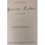 GRAETZ H. - HISTORJA ŻYDÓW Reprint Tom I - IX w 3 woluminach