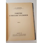 JANOWSKI J. K. - PAMIĘTNIKI O POWSTANIU STYCZNIOWEM Tom I-III Lwów 1923-1931