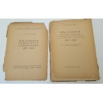 PAMIĘTNIK LITERACKI - ŚWIDWIŃSKA Zofia - BIBLIOGRAFIA PAMIĘTNIKA LITERACKIEGO I PAMIĘTNIKA TOW.LITERACKIEGO IM.ADAMA MICKIEWICZA 1887-1939