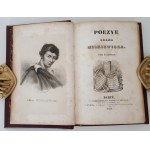 MICKIEWICZ Adam - POEZYE Volume 1 Paris 1828 PORTRET