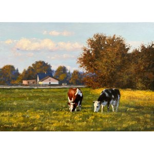 Wojciech Piekarski, Landscape with cows