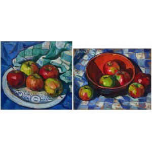 Slawomir J. Siciński, Still life with apples-diptych