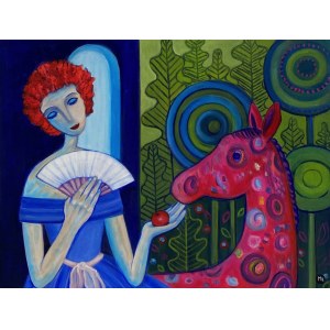 Magdalena Zalewska, Woman with a fan