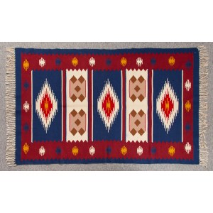 Kilim with geometric motif