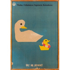 Andrzej KRZYSZTOFORSKI (ur. 1943), Ucz się pływać! Wodne Ochotnicze Pogotowie Ratunkowe - plakat