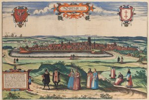 Frans Hogenberg, Georg Braun, Widok Gdańska, 1576