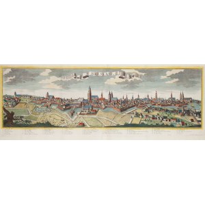 Friedrich Bernhard Werner (1690 Poplar - 1776 Wroclaw), Panorama of Wroclaw from the South, 1740