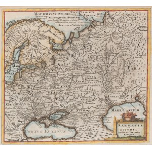 Philipp Clüver (1580 Gdańsk - 1622 Lejda), Sarmatia et Scythia, Russia et Tartaria Europaea, 1697