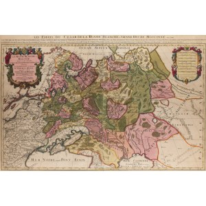 Nicolas Sanson (1660 - 1667 ), Mapa Imperium Rosyjskiego, 1685