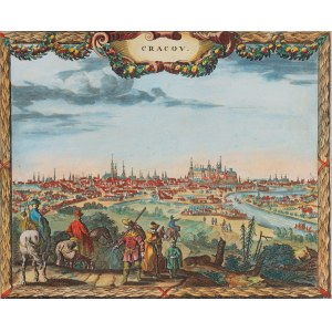 Nicolaes Visscher I (1618 Amsterdam - 1679 Amsterdam), Ansicht von Krakau von Nordwesten, 1660
