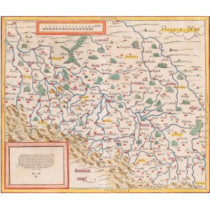 Sebastian Münster (1488 - 1552 ), Mapa Śląska (Schlesia nach aller Gelegenheit), 1550