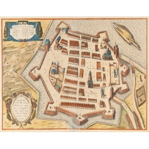 Frans Hogenberg, Georg Braun, Plan Zamościa, około1625