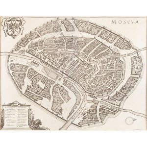 Matthäus Merian (1593 Bazylea - 1650 Schwalbach), Plan Moskwy, 1646