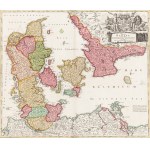 Johann Baptist Homann (1663 - 1724 ), Map of Denmark, 1720