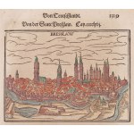 nieznany, Panorama Wrocławia z dzieła Cosmographia Sebastiana Münstera