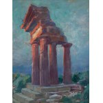 Bronisława Rychter-Janowska (1868 Kraków - 1953 Kraków), Ruins of the temple of Kastor and Pollux in Agrygent